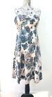 Coast Pink Floral Strapless Midi Fit And Flare Knee Length 12 Wedding Party