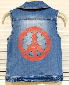 Vest Peace Girls Disney Signed Size Large Halloween see measurements - Picture 1 of 10