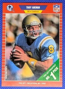 1989 Pro Set TROY AIKMAN RC #490 Rookie VG/EX Dallas Cowboys - Picture 1 of 2