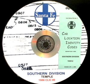 Atchison Topeka & Santa Fe 1986 Southern Div. Temple CLIC #8 PDF Pages on DVD - Picture 1 of 6