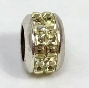 Brighton Spectrum Bead, Yellow Crystals, J9399J, Silver Finish, New  - Picture 1 of 1