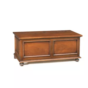 Chest Trunk Container Walnut Dark Art Povera Classique - Picture 1 of 7