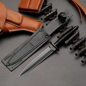 11''New DoubleEdge AUS-10 Blade Steel Handle Tactic Survival Hunting Knife VTH88 - Picture 1 of 7