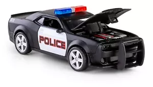 Chevrolet 911 Police American Car Model Diecast Pull-Back Function Pop The Hood - Picture 1 of 4