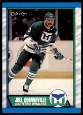 1989-90 O-Pee-Chee Joel Quenneville . Hartford Whalers #211