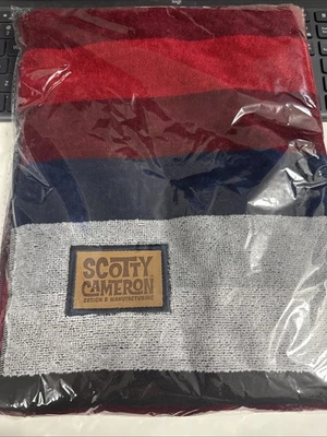 Toalla Scotty Cameron - Toalla de golf a rayas Teton, color azul/rojo ¡Nueva en mano!! Foto 1 de 2