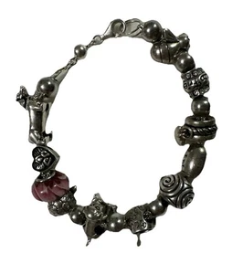 Pandora Clone Charm Armband 925 Sterling Silber 9 Charms Dackel IBB THAI - Bild 1 von 21