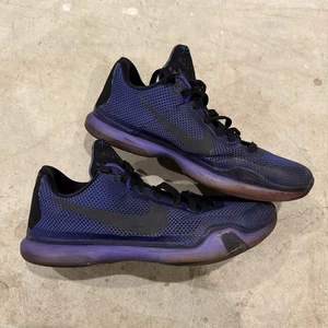Nike Kobe X 10 Blackout Negro Púrpura Persa Violeta Hombres 11 EE. UU. 705317-005 *USADO* - Imagen 1 de 13
