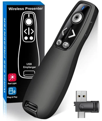 Presentation Clicker Wireless Presenter Remote for PowerPoint, Powerpoint Cli... - image 1 of 4