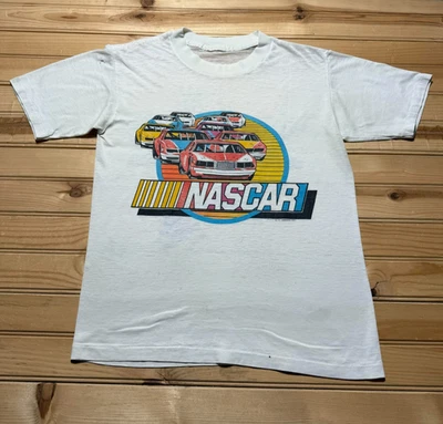 Vintage 1986 NASCAR Stock Car Racing Single Stitch Souvenir Shirt - Size Small - Image 1 of 4