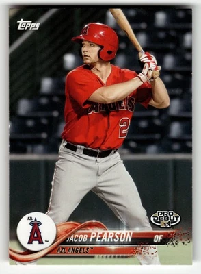 2018 Topps Pro Debut Jacob Pearson #75 AZL Angels PRO DEBUT BEAUTY! - Image 1 of 2