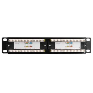 UTP 12Port Cable Rack CAT6 RJ45 Ethernet Network Data Patch Panel Without Br - Picture 1 of 11