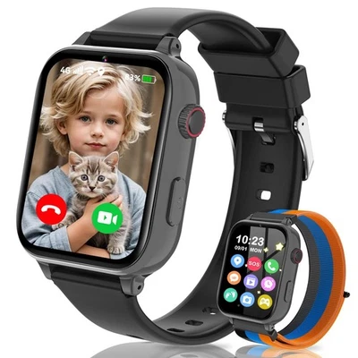4G Smartwatch Kinder, Kinder Telefonuhr mit GPS, WIFI, SOS, Telefon/Videoanru... - Bild 1 von 4