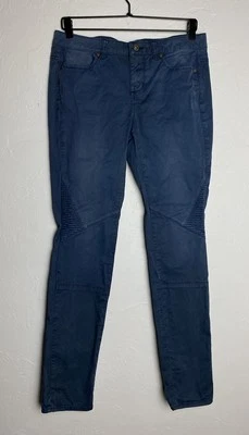 Pantalones Carve Designs Mujer Talla 6 Gris Azul Algodón Spandex Acanalados Foto 1 de 4