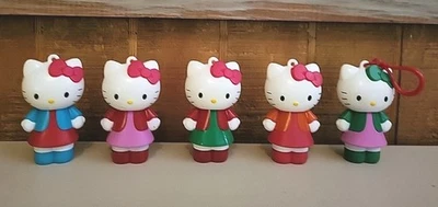 2012 Hello Kitty Figures Set Of 5 Toys Plastic Figurines 3.75" Tall One W Clip - Изображение 1 из 4