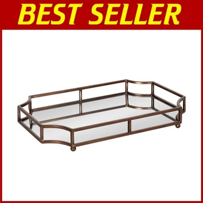 Bandeja festoneada de bronce glamorosa: decoración moderna Foto 1 de 4