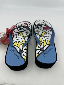 Sandalias de verano Brighton chanclas negras florales para mujer talla 7 - Imagen 1 de 7