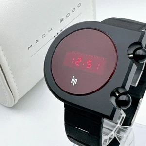 Reloj Digital Lip Mach 2000 LED Negro Unisex Con Caja Usado - Imagen 1 de 8