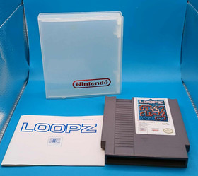 Loopz Nintendo Nes W/ Manual Cleaned & Tested Authentic