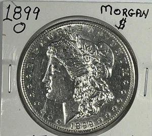 1899-O Morgan Dollar : AU - Picture 1 of 2