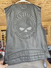 Harley Davidson Willie G Vintage Genuine Leather XL Motorcycle Biker Vest medium