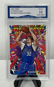 2025 Topps Cooper Flagg Mavericks Rookie Power Players Insert Card Gem Mint 10! - Picture 1 of 1