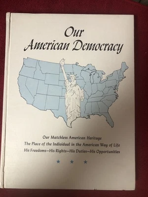 Our American Democracy Teacher’s Aid And Guide Book 1954 Rare Civics Charts Laws - Image 1 of 4