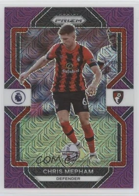 2022-23 Panini Prizm Premier League Purple Mojo /20 Chris Mepham #216 Rookie RC - Image 1 of 2