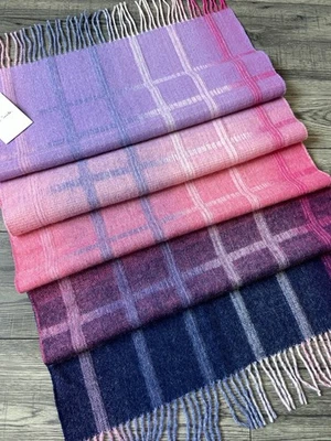 PAUL SMITH DÉGRADÉ ANDRO CHECK LAMBSWOOL SCARF MADE IN ENGLAND BNWT - Image 1 of 4