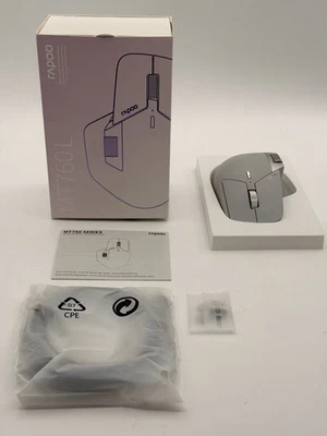 Ratón Inalámbrico Rapoo MT760 - Bluetooth y 2.4G - 4K DPI - Gris Claro  Foto 1 de 2