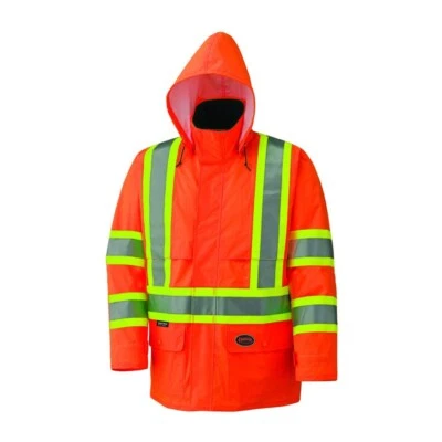 Chaqueta de seguridad impermeable ligera naranja de alta visibilidad Pioneer - mediana Foto 1 de 4
