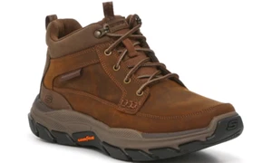 Skechers Herren 204454 Stiefelette respektiert Boswell dunkelbraun neu breites Leder - Bild 1 von 11