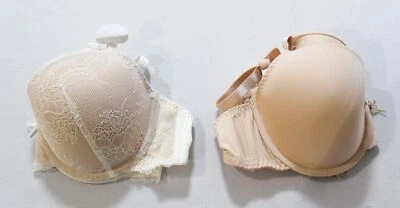 Paquete de 2 sujetadores camisetas con aros Dorina para mujer Chloe LB3 beige/marfil talla 40B Foto 1 de 4