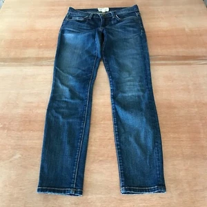 Current/Elliott The Stiletto Townie Skinny Jean Women 24 Blue Low Rise Dark Wash - Picture 1 of 13