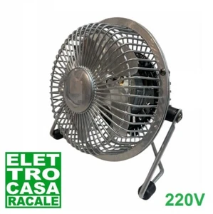 Mini Ventilatore Moderno 220V da Tavolo Piccolo per la Scrivania BIANCO - Foto 1 di 4