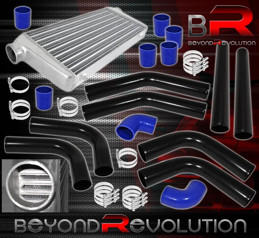 31" X 11.5 "X 3"Aluminum Intercooler+3.0"Diy Polished Piping Kit Coupler - Image 1 of 1