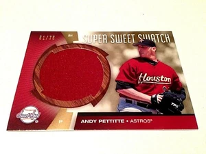 Andy Pettitte 2006 Upper Deck Sweet Spot Super Sweet Swatch GameUsedJersey#/75 - Bild 1 von 2