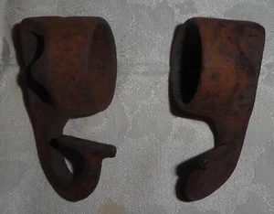Vintage Lot of 2 Horse / Ox Harness Ends - Picture 1 of 5