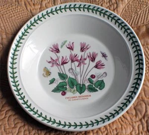 New PORTMEIRION Botanic Garden CYCLAMEN REPANDUM by Susan Williams 8" Soup Bowl - Picture 1 of 1