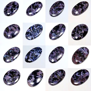 NATURAL PURPLE FIRE EUDIALYTE GABRU JASPER OVAL CABOCHON PENDANT GEMSTONE AV- - Picture 1 of 21