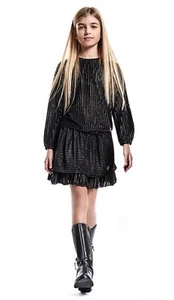 TRUSSARDI JUNIOR Girls 10 Black Glitter Skirt NEW WITH TAGS - Picture 1 of 4