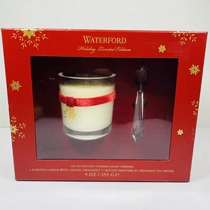 JUEGO DE REGALO ADORNO VELA Y CRISTAL COLECCIÓN HOLIDAY WATERFORD - Imagen 1 de 10