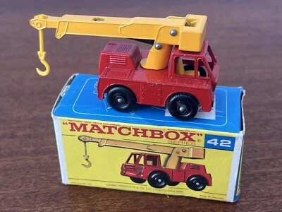 1960's Lesney Matchbox Moko #42c Iron Fairy Crane Mint in box all orig - Image 1 of 4