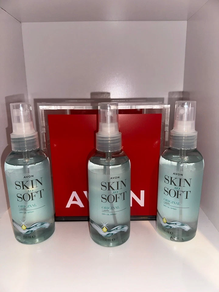 3 x Avon Skin So Soft Original Dry Oil Anti Mosquito Brand New Stock - Image 1 of 1