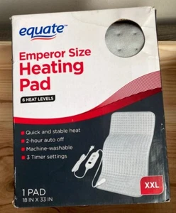 Equate XXL Electric Heating Pad 6 Heat Settings NEW OPEN BOX SEE PICS - Picture 1 of 1