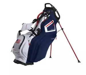 Maxfli Honors+ Golf Club Stand Bag -14-Way Divider- USA FLAG- RED, WHITE & BLUE - Picture 1 of 8