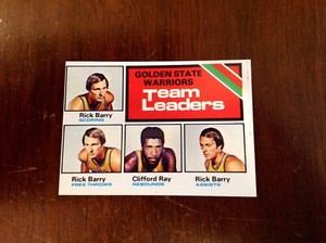 1975-76 Topps #122 Warriors LDRS. (R.Barry) (NRMT)