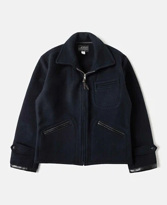 Navy Melton Wool Cossack Jacket - Image 1 of 4