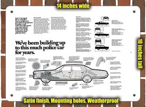 Blechschild - 1971 Chevrolet Police Cars (Schildvariante #4) - Bild 1 von 1