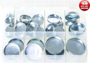 Assorted Core Plug Set - Cup Type - Metric Sizes 18-48mm - Mild Steel - 60 Pcs - Picture 1 of 4